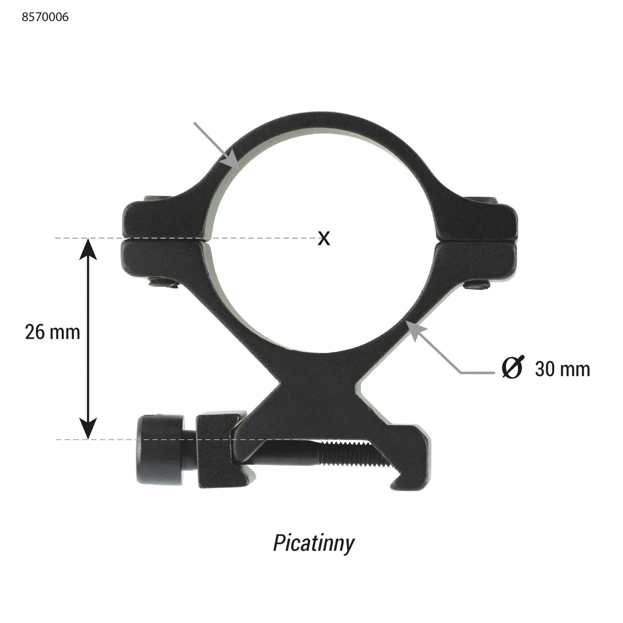 TASCO Collare MEDIUM per TUBO 30 mm