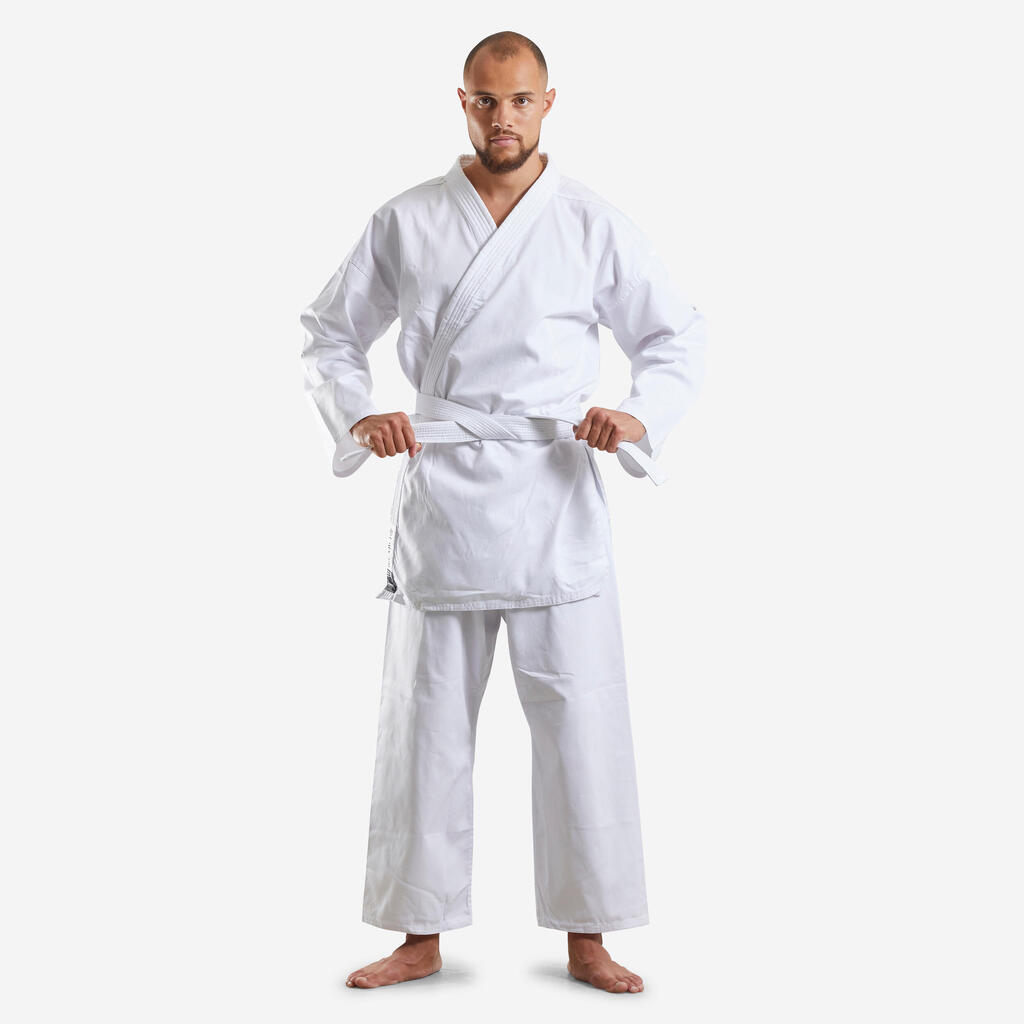 KIMONO DE KARATE BLANCO DE ADULTO 100