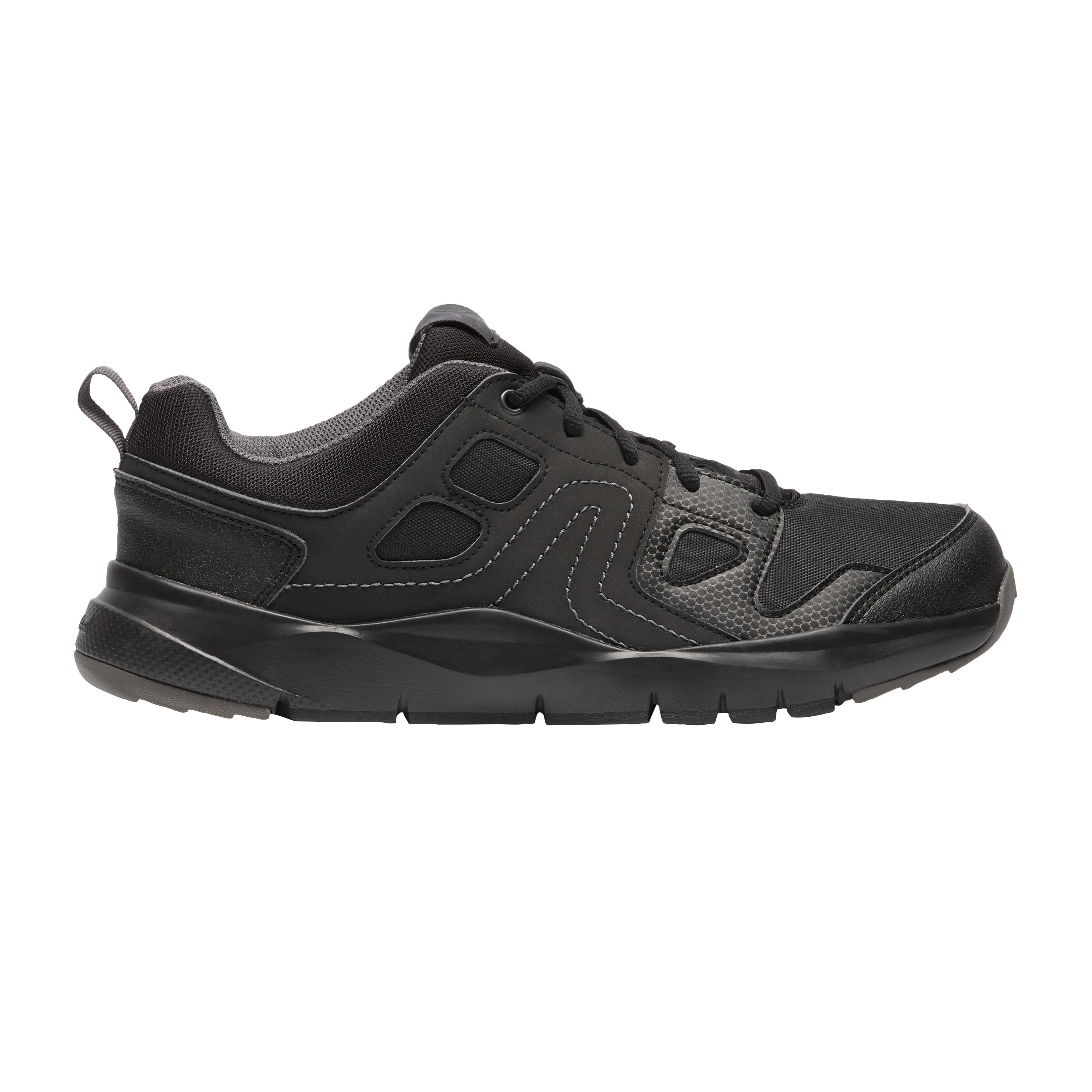 HW 100 Men's Active Walking Shoes - black NEWFEEL - Decathlon