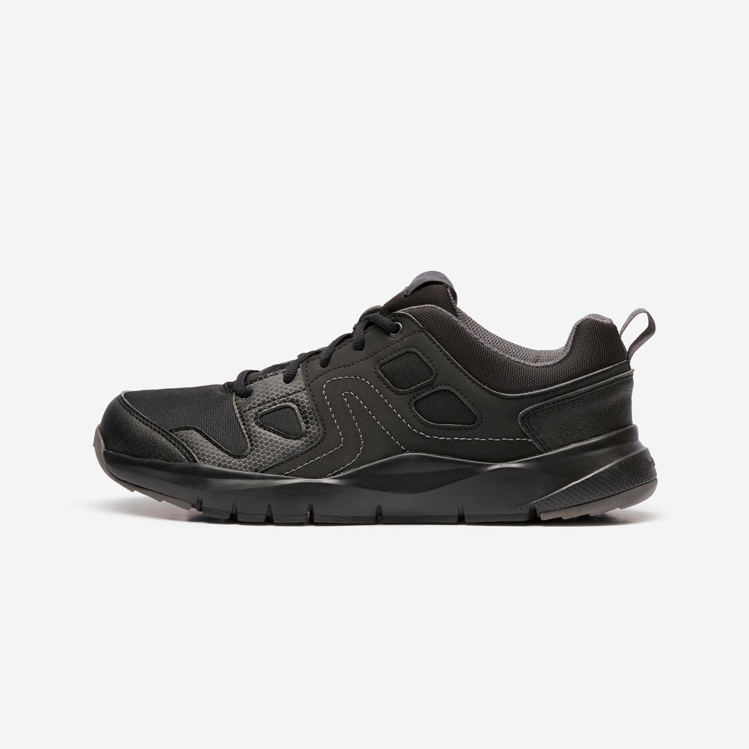 Men Walking Shoe, EVA Sole, Lightweight and Water Repellant HW 100 - Black -  1