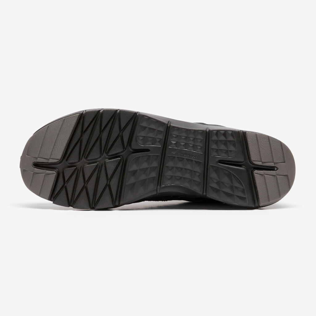 Pánska obuv na aktívnu chôdzu HW 100 čierna