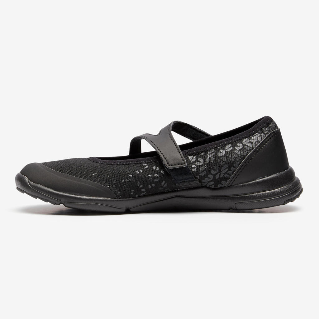 BALLERINAS DE MARCHA DEPORTIVA MUJER PW160 BR'EASY NEGRO