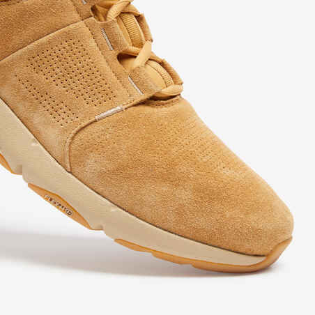Actiwalk Comfort Leather Men's Urban Walking Shoes - Camel