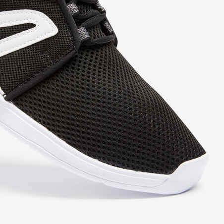 حذاء مشي بنسيج شبكي للرجال - Soft 140 أسود/ أبيض
