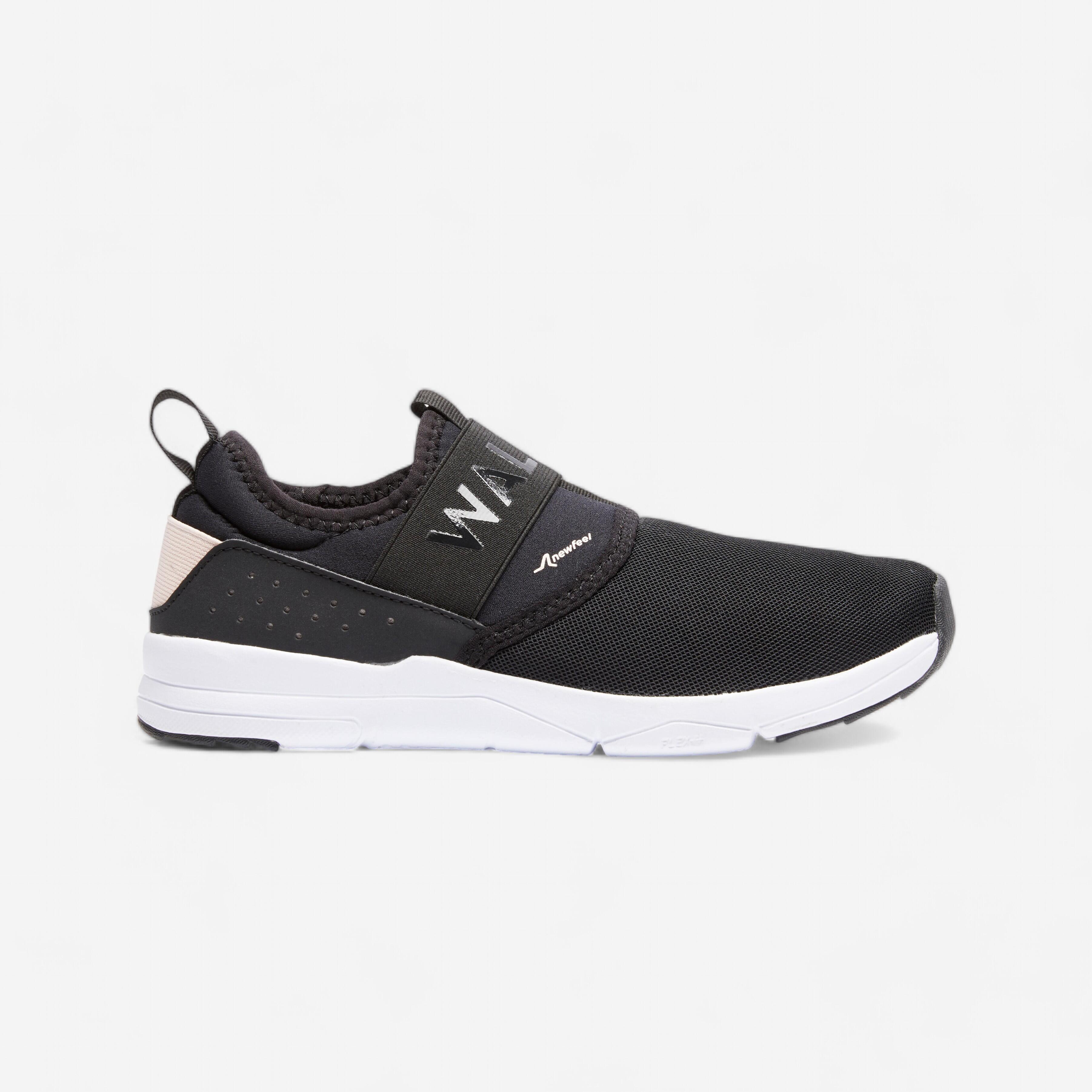 Newfeel Walking Schuhe Sneaker Damen Slip-on - PW 160 schwarz