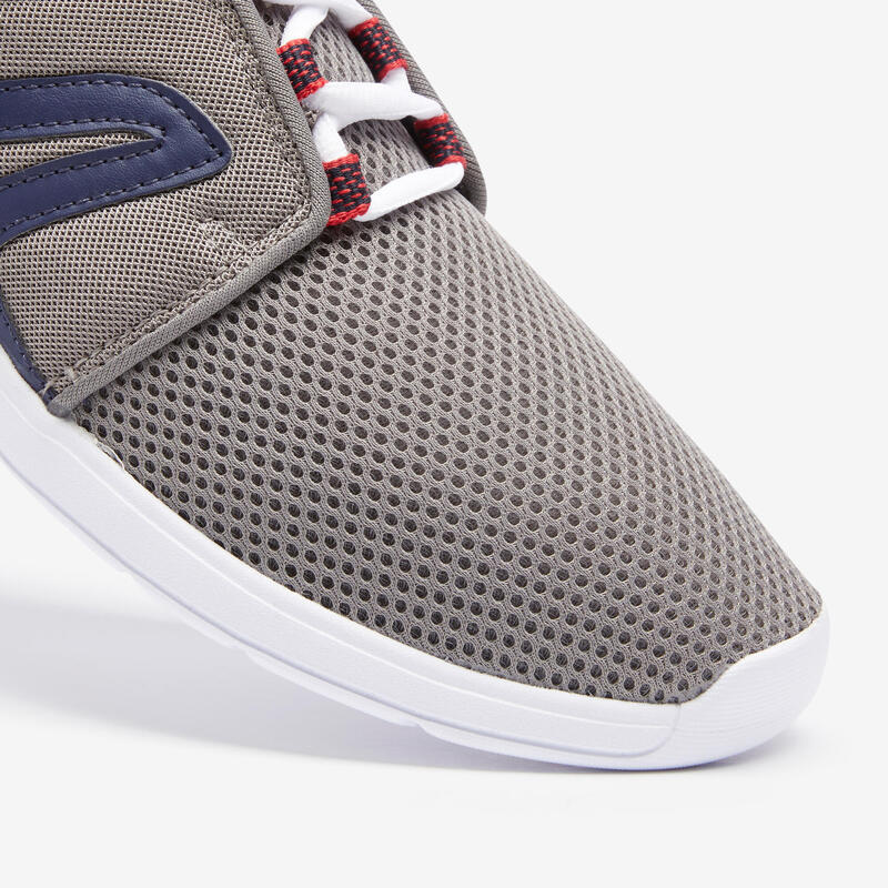 Sneakers voor wandelen in de stad heren Soft 140 mesh grijs blauw