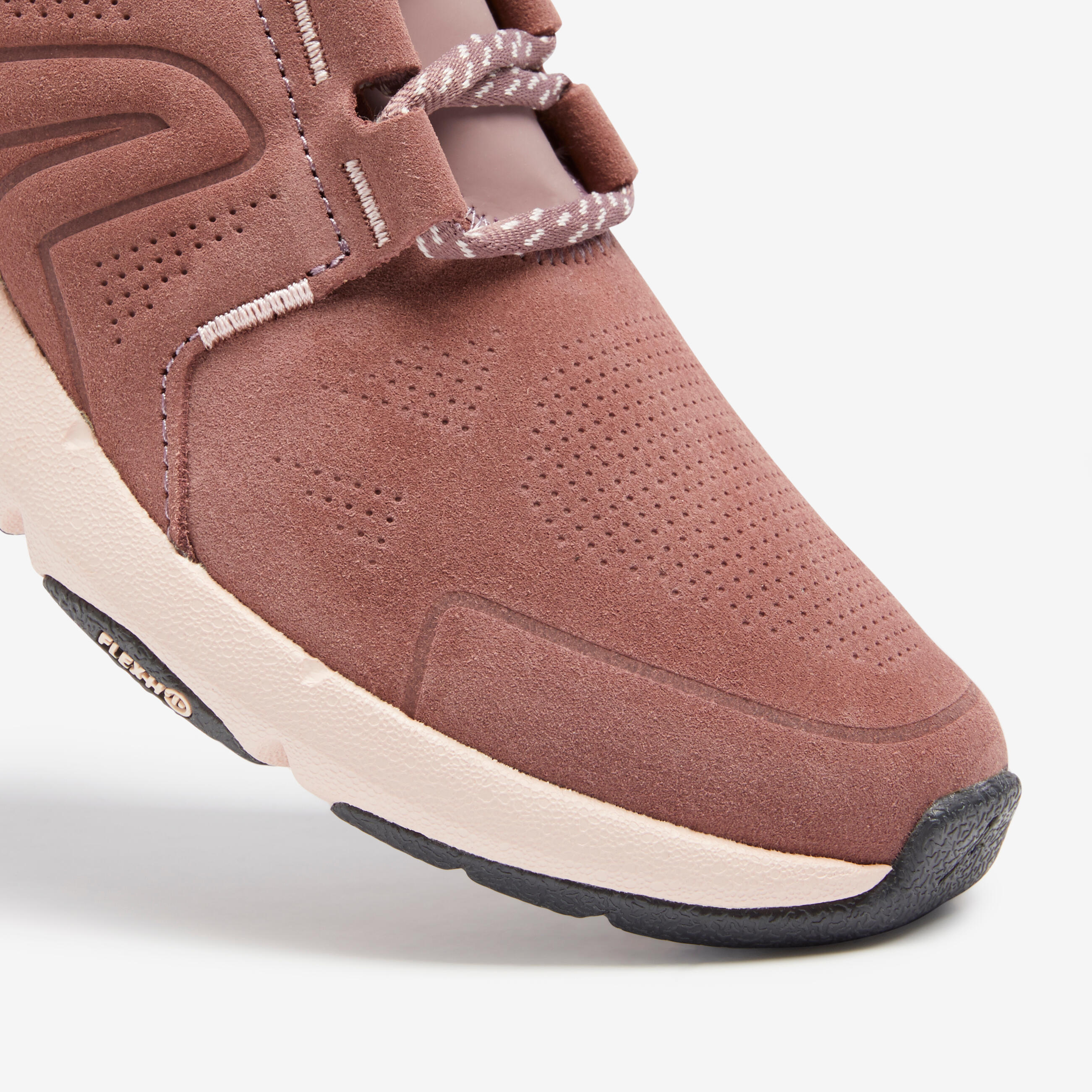 Women's City Walking Shoes Actiwalk Comfort Leather - pink - Decathlon