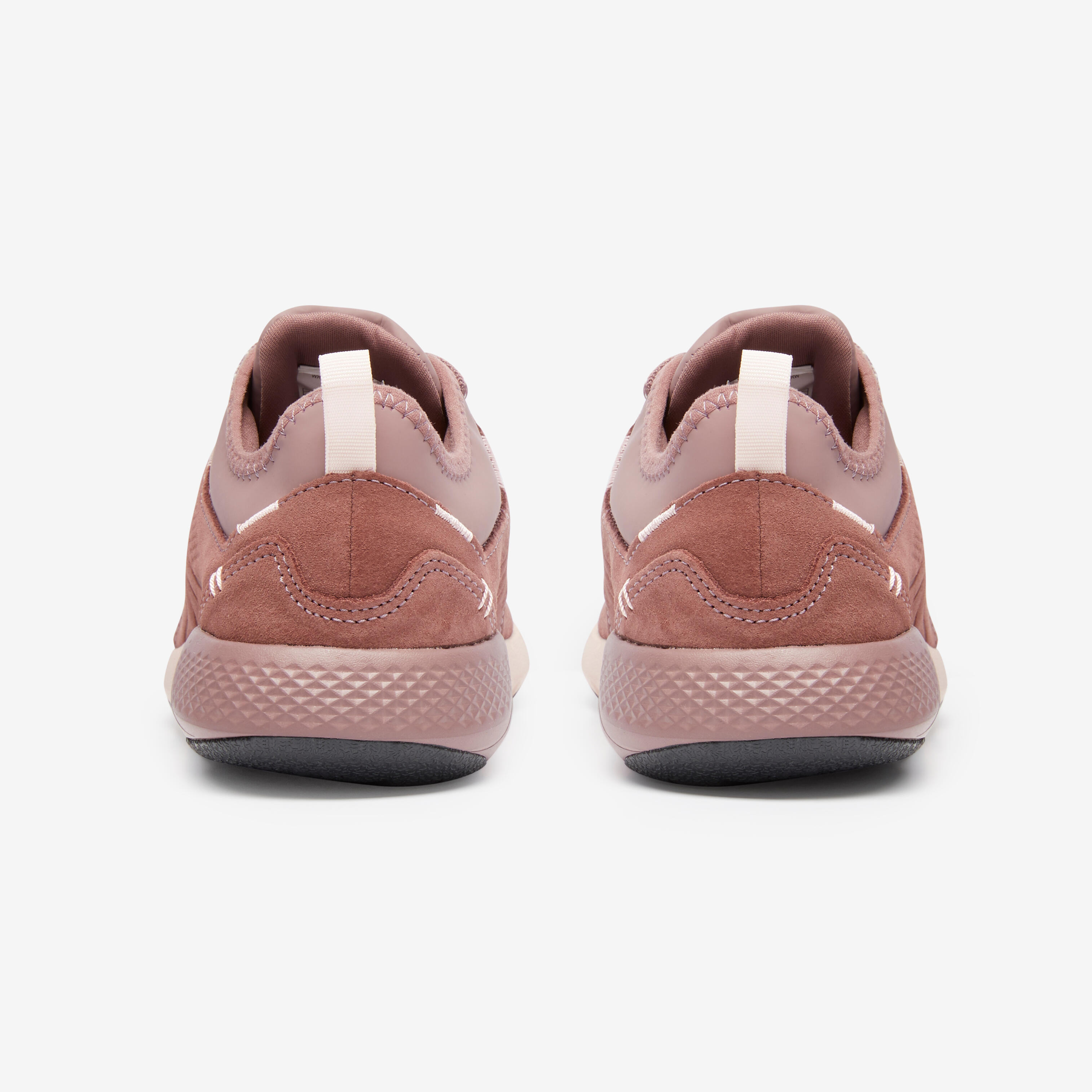 ZAPATILLAS CAMINAR MUJER ACTIWALK CONFORT CUERO ROSADO - Decathlon