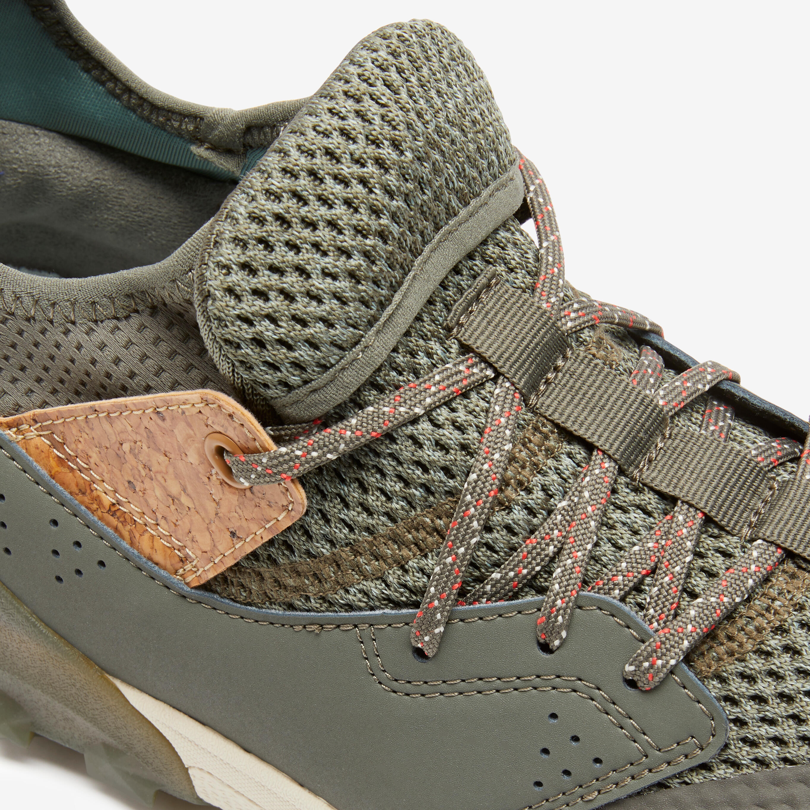 Chaussures respirantes de marche nordique homme NW 500 kaki 7/8
