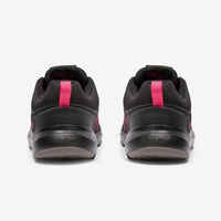 Women's Active Walking Shoes HW 100 - black/pink