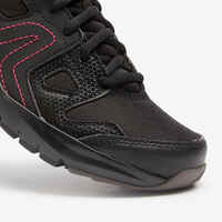 Women's Active Walking Shoes HW 100 - black/pink