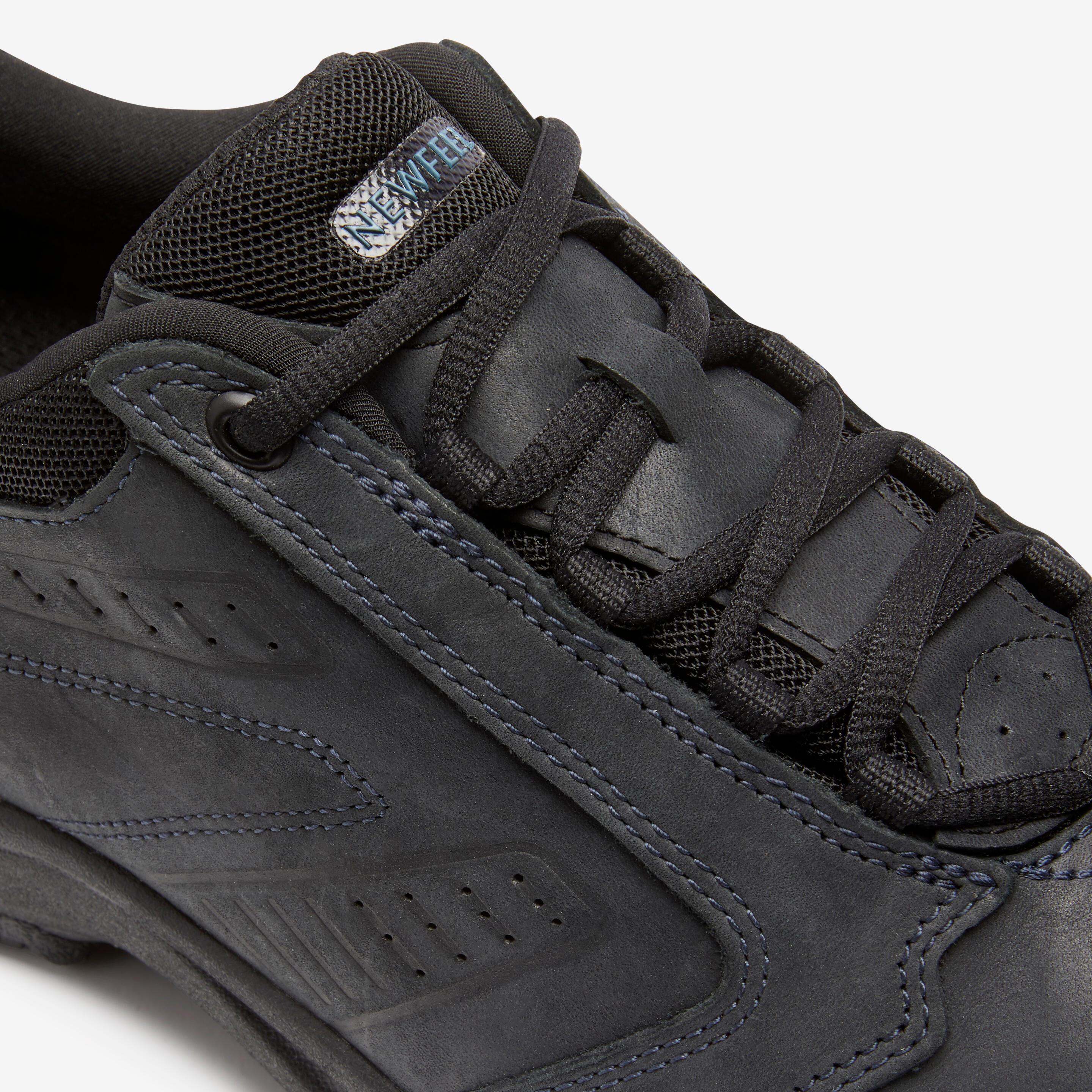 Nakuru Waterproof Men's Urban Waterproof Walking Shoes - Black Leather 6/25