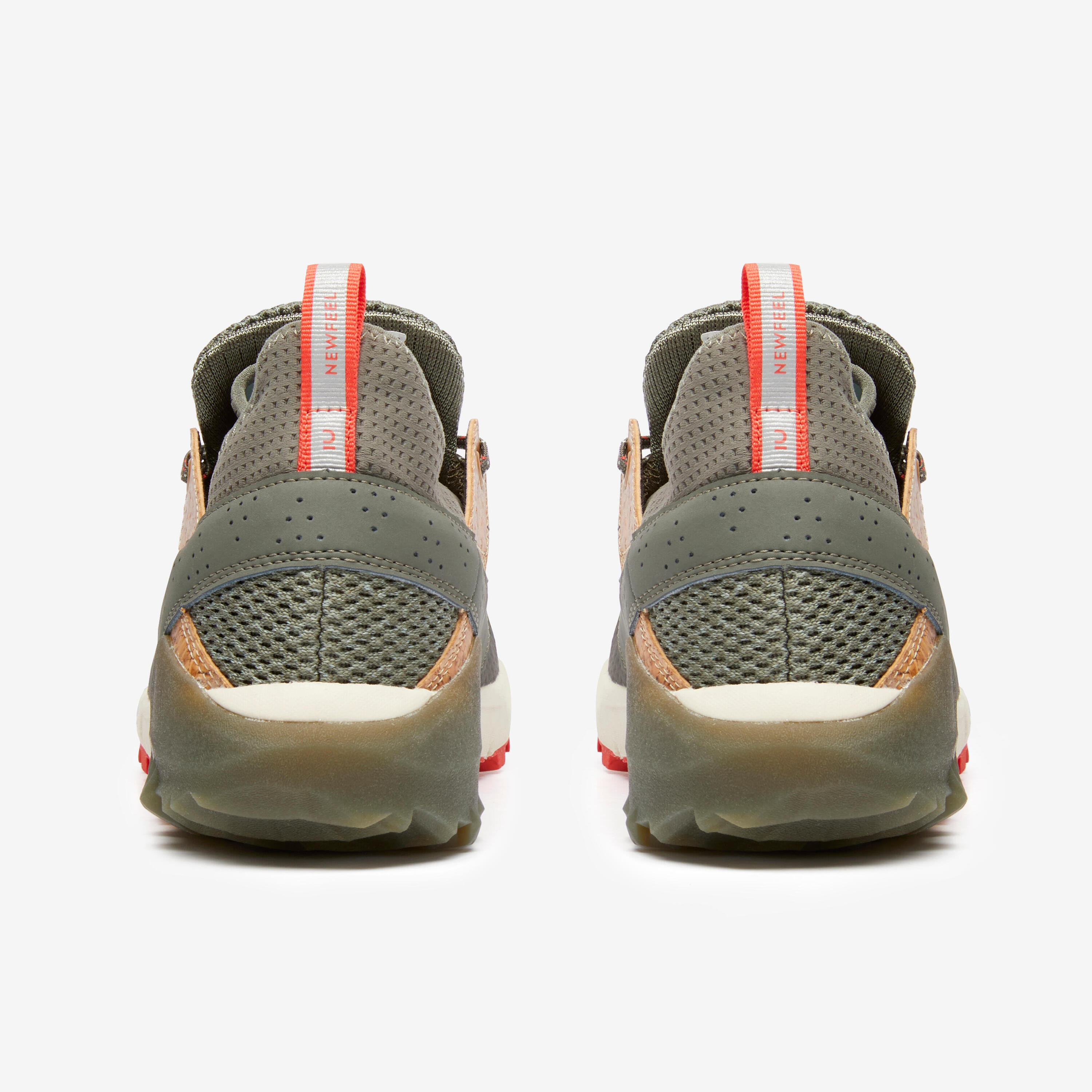 Chaussures respirantes de marche nordique homme NW 500 kaki 6/8