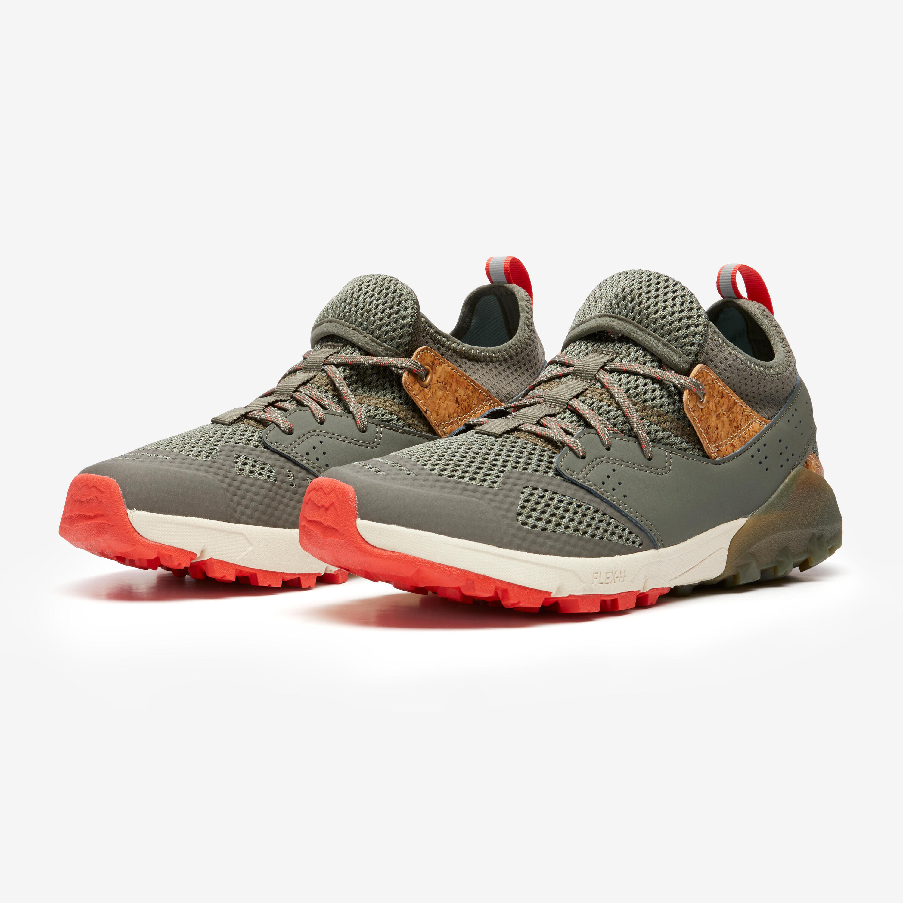 Chaussures respirantes de marche nordique homme NW 500 kaki 5/8
