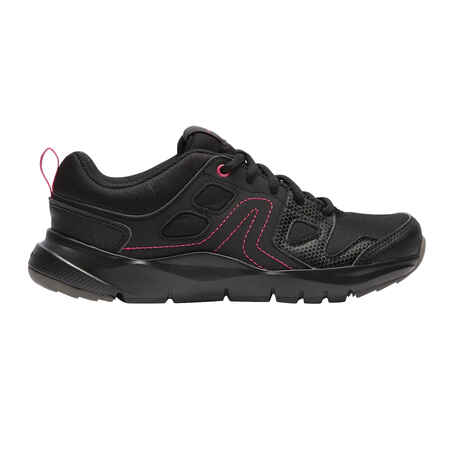 Calzado Caminar HW 100 Mujer Negro/Rosa