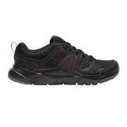 Women's Walking Shoes HW 100 - black/pink