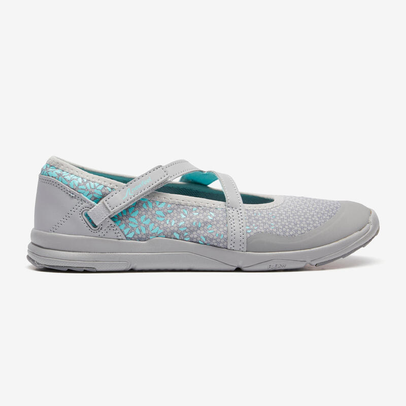 Ballerines marche urbaine femme PW 160 Br'easy gris / turquoise