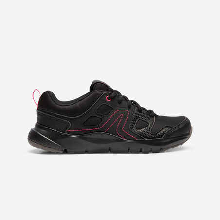 Tenis para caminar de mujer Newfeel HW 100 negro