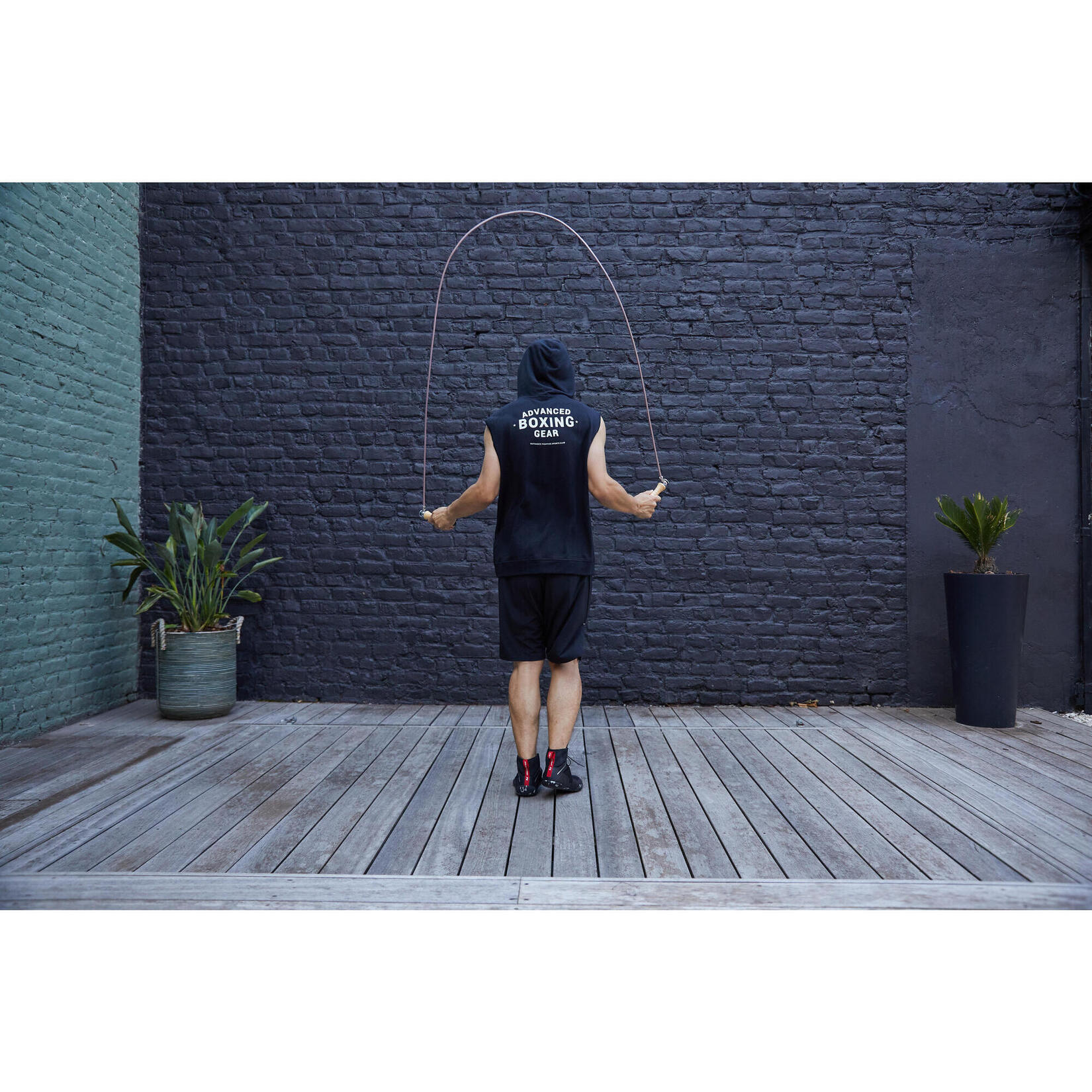 CORDE à SAUTER DE BOXE EN BOIS AVEC POIDS AMOVIBLES OUTSHOCK Decathlon