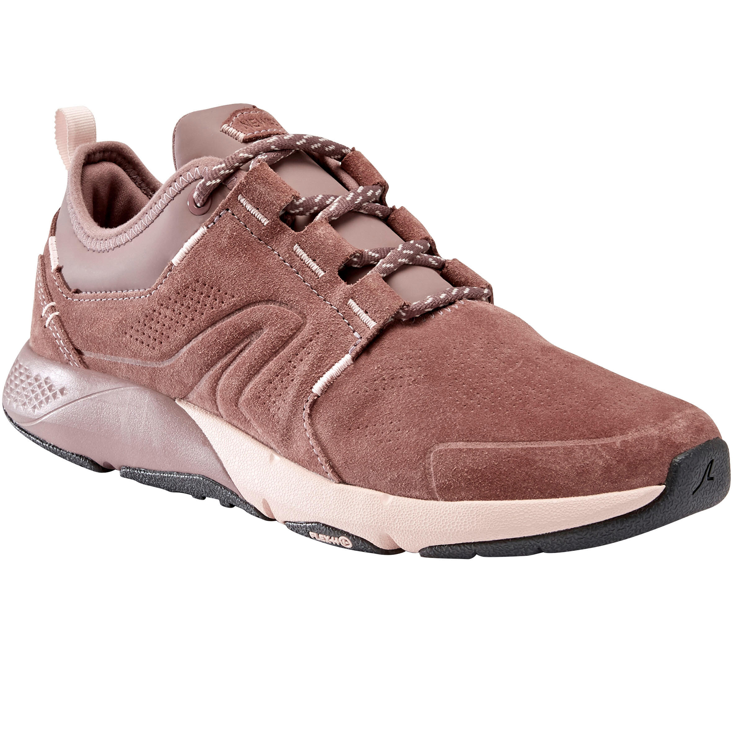 Chaussures cuir marche urbaine femme Actiwalk Confort Leather rose