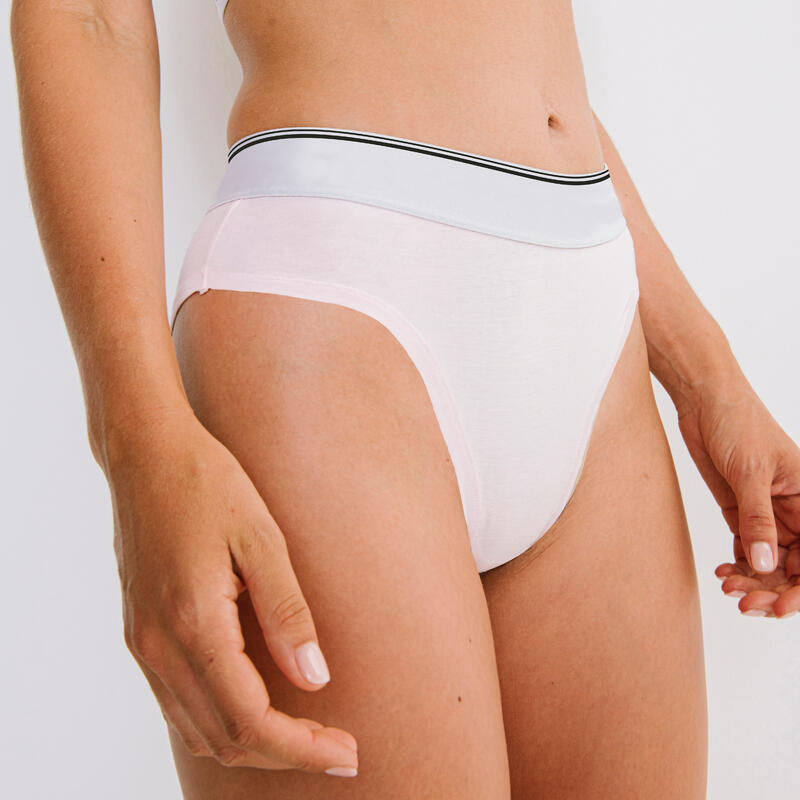 Slip bumbac fitness Roz Damă 