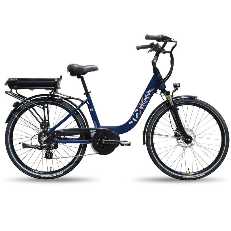 VÉLO VILLE ÉLECTRIQUE NEOMOUV KALYSO 2 HYDRAULIQUE 26' BLEU