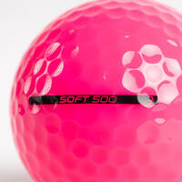 Balle de golf SOFT 500 X12 rose