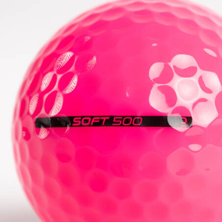 GOLF BALLS x12 - INESIS SOFT 500 PINK