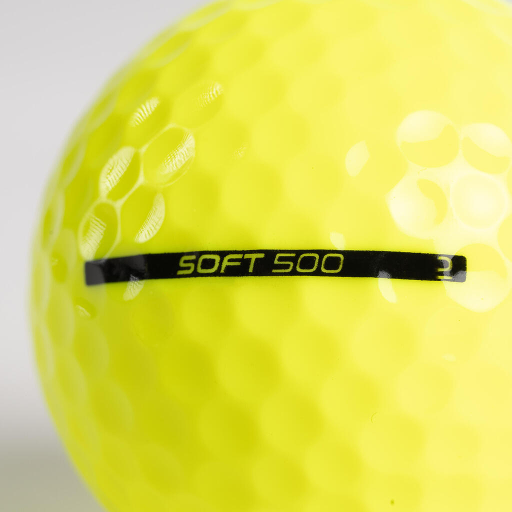 Golfbälle Inesis Soft 500 - 12 Stück mattrot 