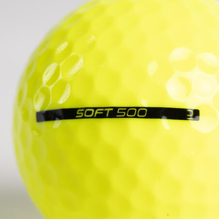 Balle de golf SOFT 500 X12 jaune