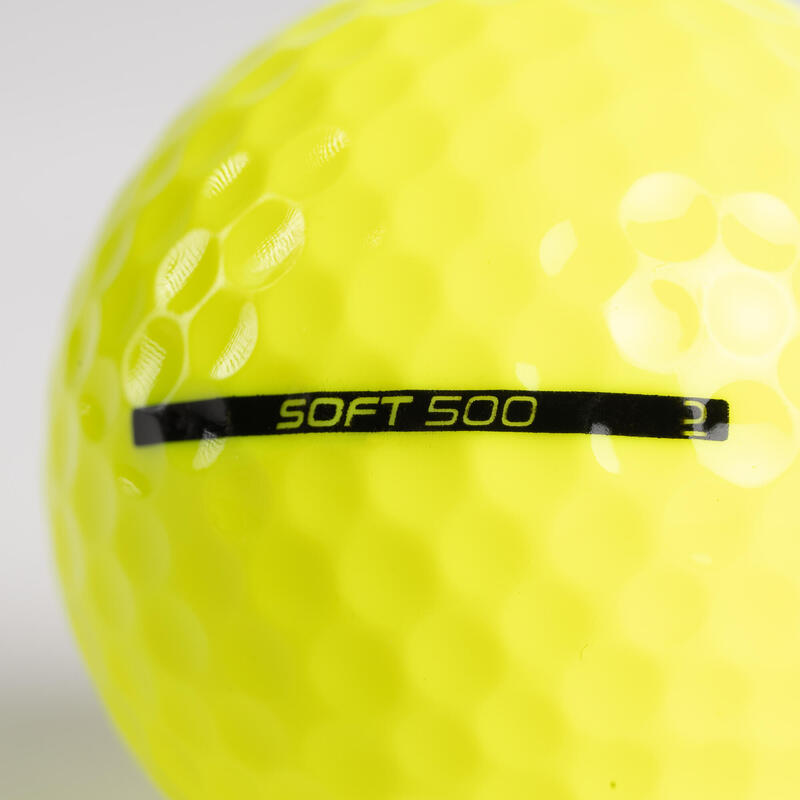 Palline golf SOFT 500 gialle x12