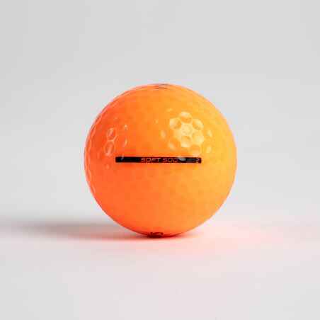 GOLF BALLS x12 - INESIS SOFT 500 ORANGE