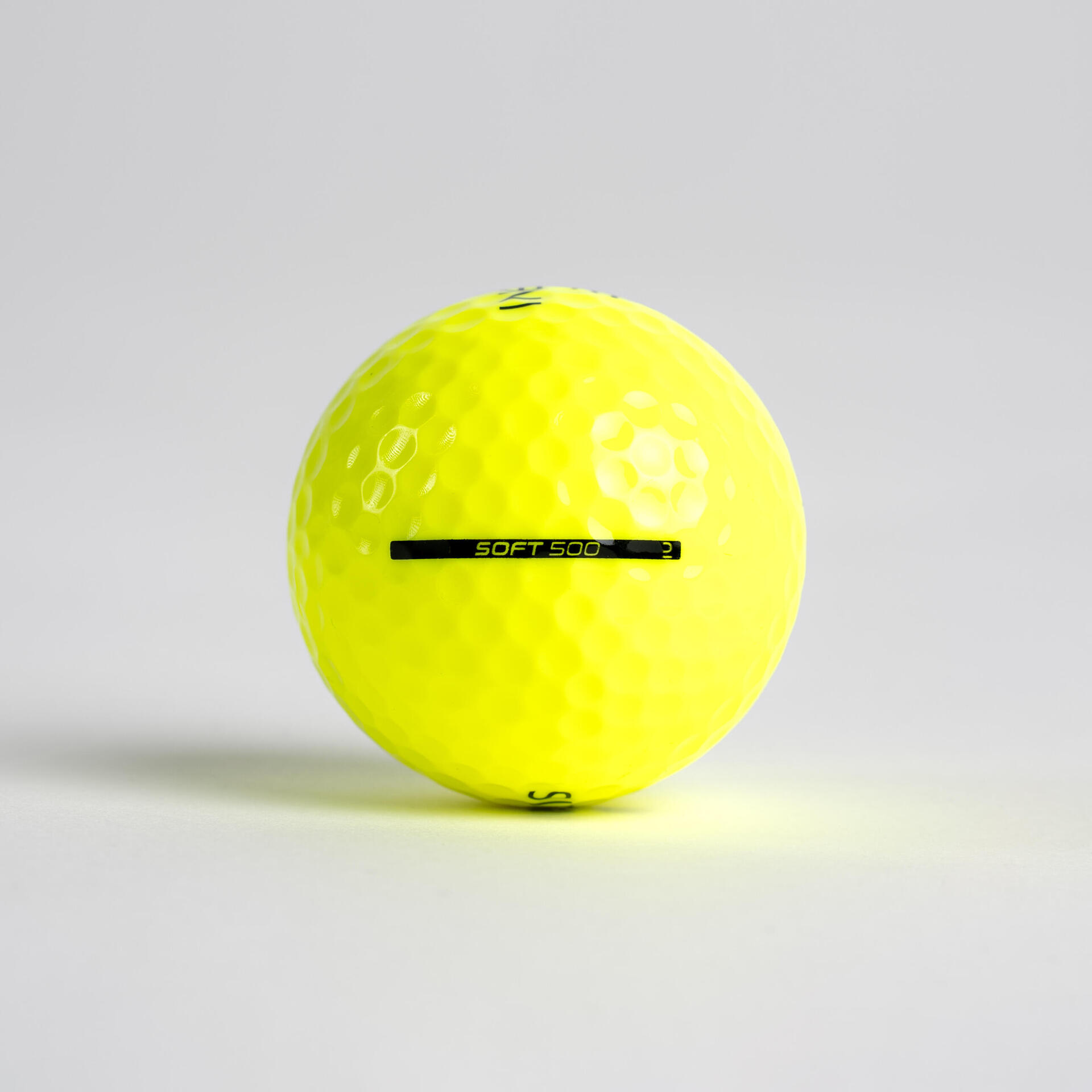 Golf balls x12 INESIS Soft 500 yellow