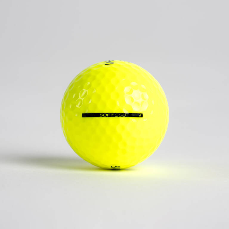 Bola Golf INESIS DISTANCE 500 Isi 12 Pcs - Kuning
