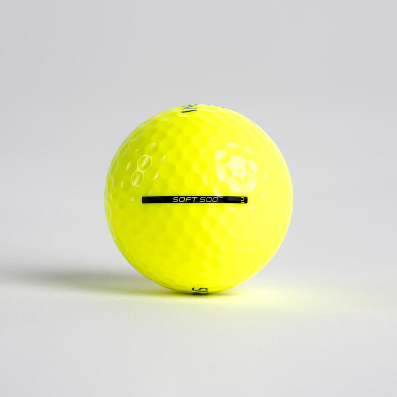 Balles golf x12 - INESIS Soft 500 jaune