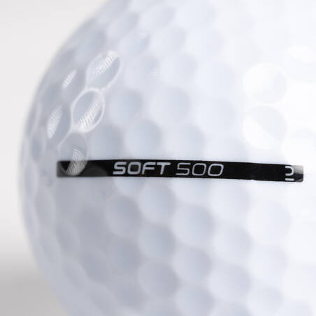 GOLF BALLSx12 - INESIS SOFT 500 WHITE