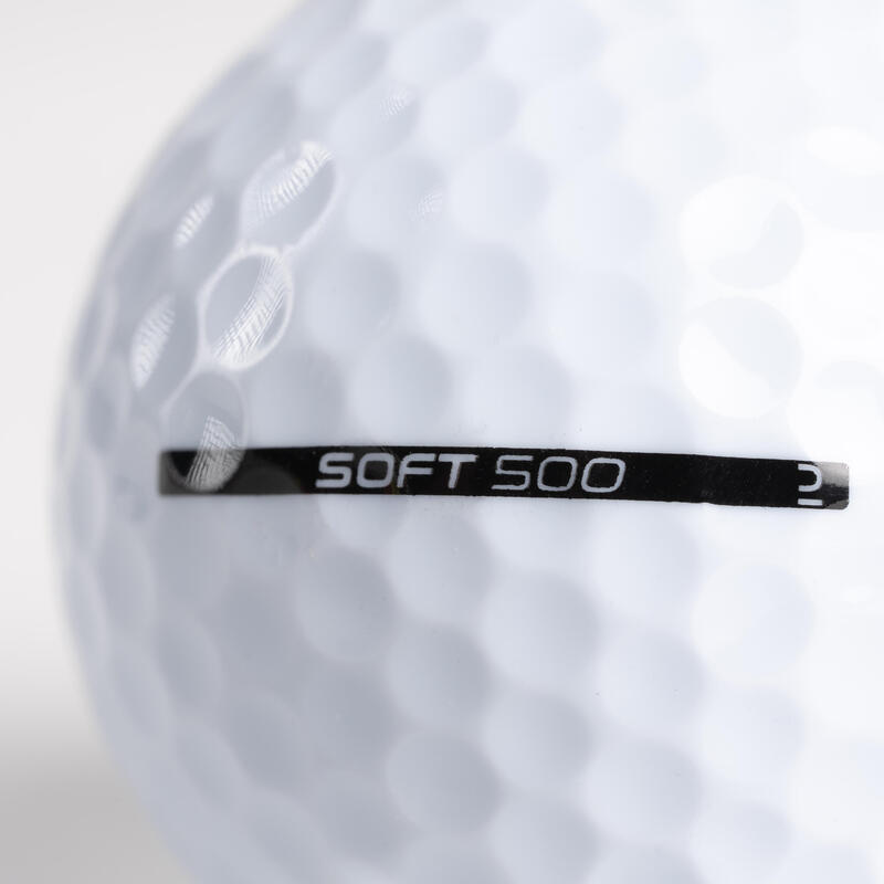 Balles golf x12 - INESIS Soft 500 blanc