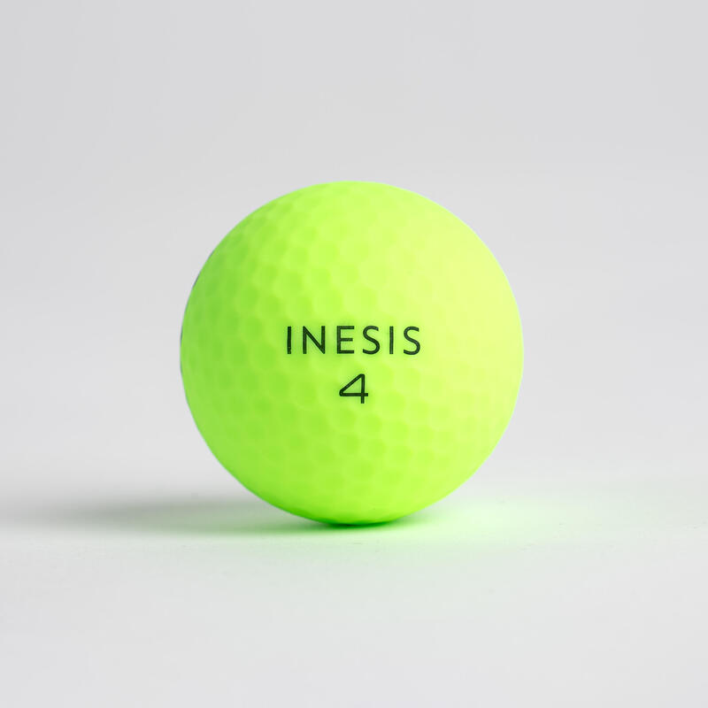GOLF BALLS x12 INESIS SOFT 500 MATTE GREEN Decathlon