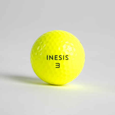 Golfo kamuoliukai „Inesis Soft 500“, 12 vienetų, geltoni