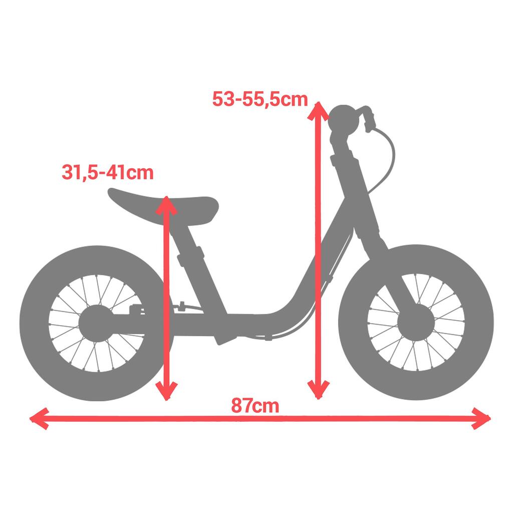 Detské odrážadlo Run Ride 900 12-palcové hliníkové žlté