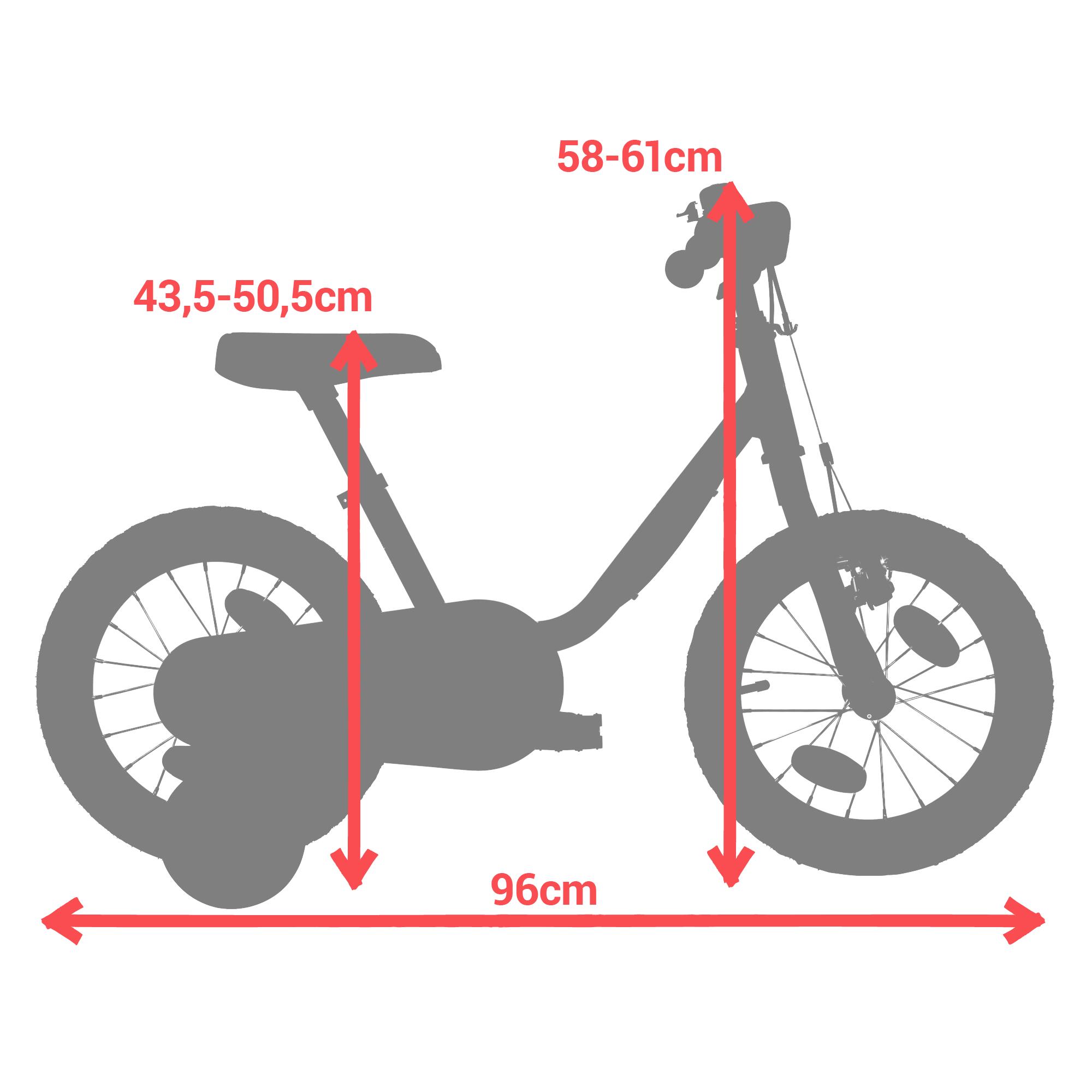 KIDS 14'' BIKE OCEAN 500 3-5 YEARS OLD 