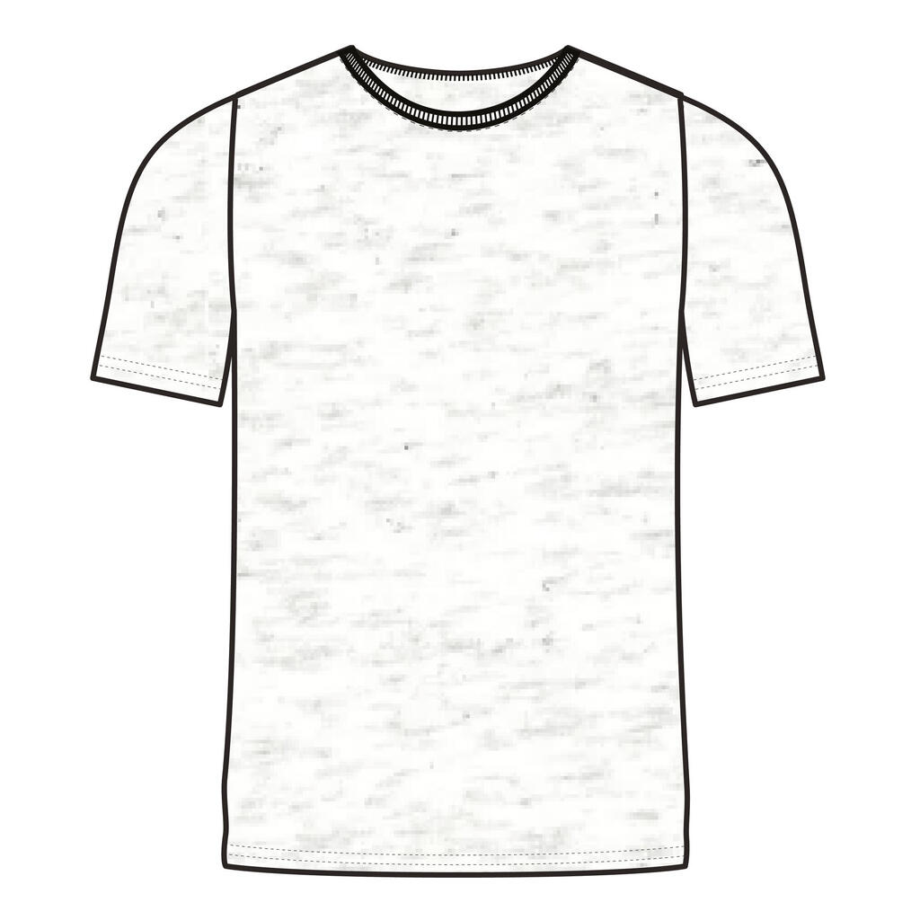 Pánske tričko 500 na cvičenie tyrkysové 