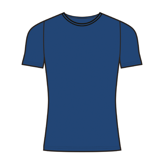 T-shirt Slim fitness homme - 500 bleu outremer