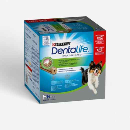 
      Uzkodas vidēja lieluma suņu šķirnēm 12‒25 kg “Dentalife Purna”
  