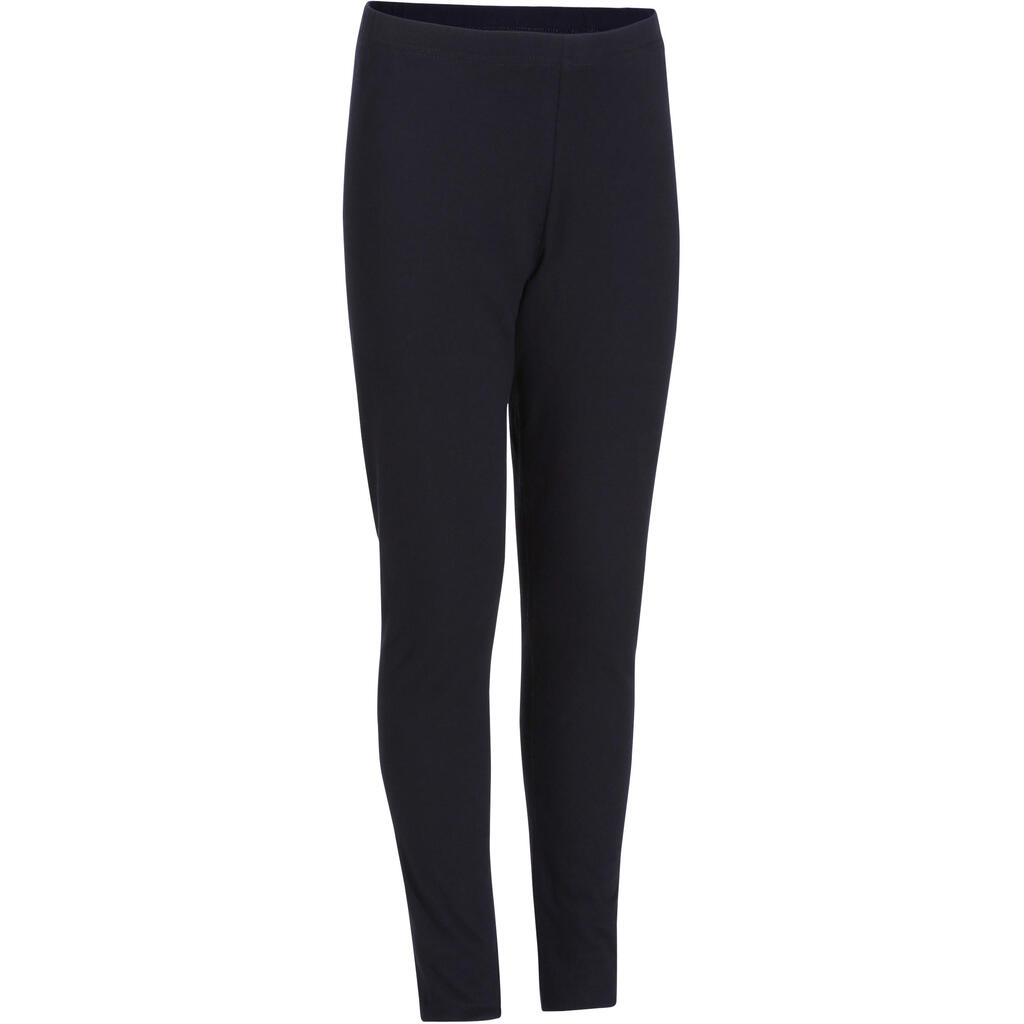 Girls' fitness leggings - black