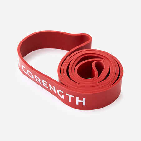 Weight Training Elastic Band 45 kg - Red - Decathlon