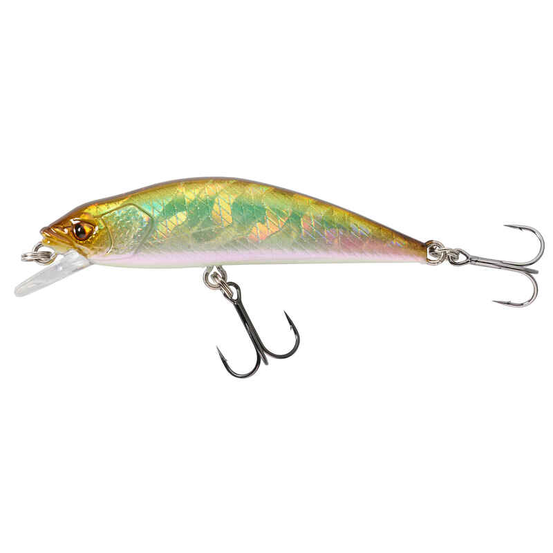 MINNOW HARD LURE FOR TROUT WXM MNWFS 70 US - GREEN BACK - Decathlon