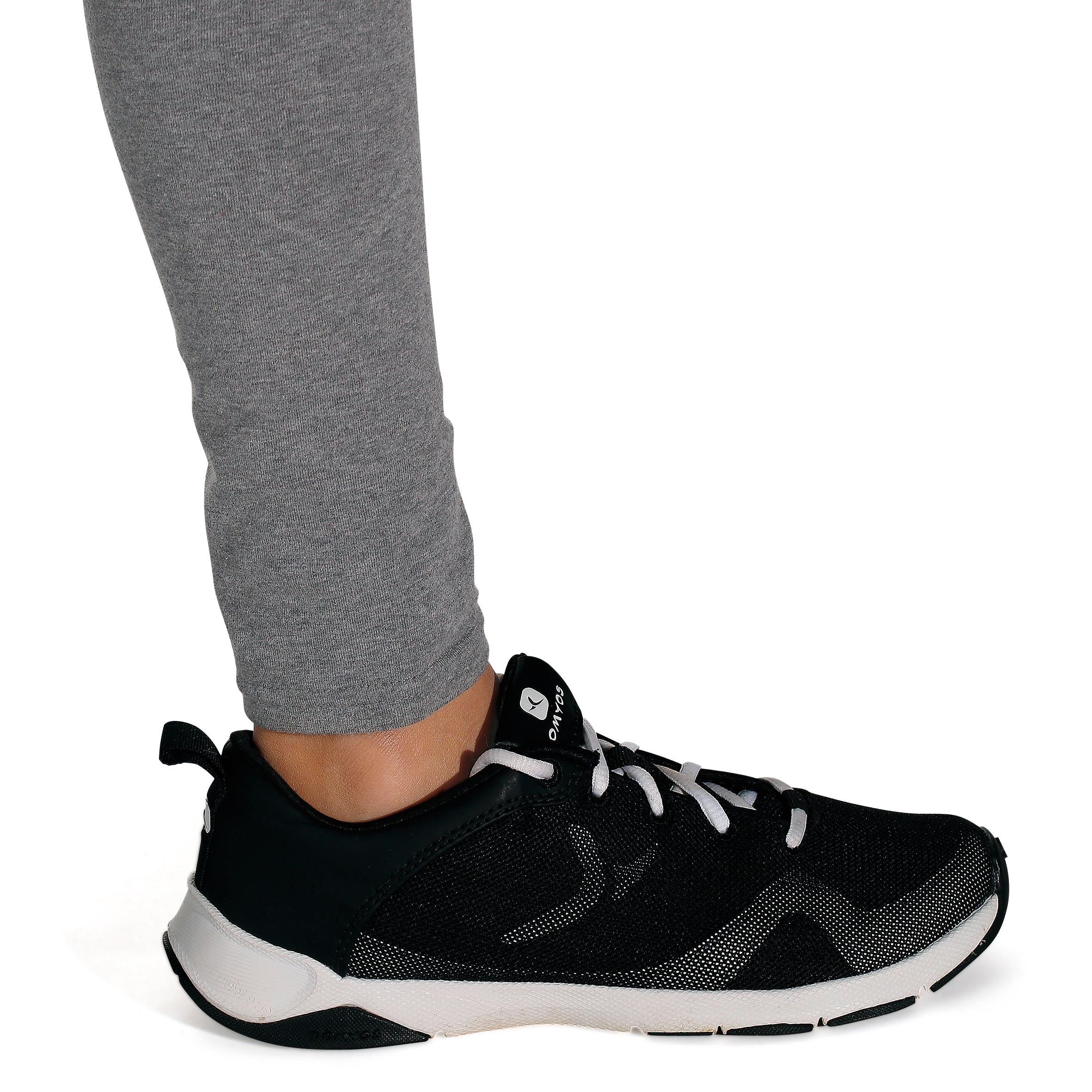 Girls' Fitness Leggings - Grey 8/9