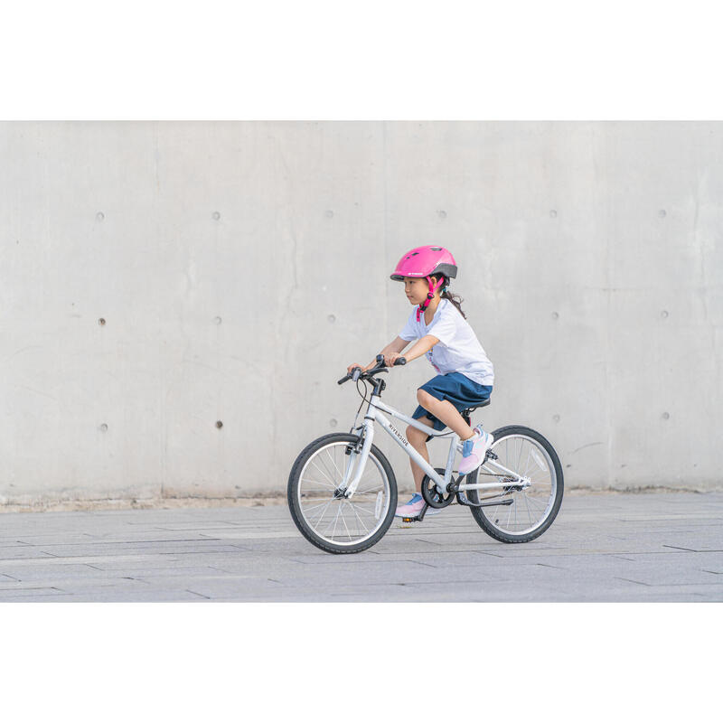 6-9 歲青少年混合路況自行車 RS100 白色