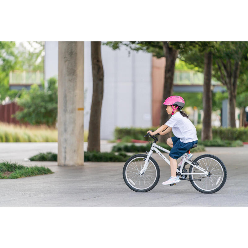 6-9 歲青少年混合路況自行車 RS100 白色